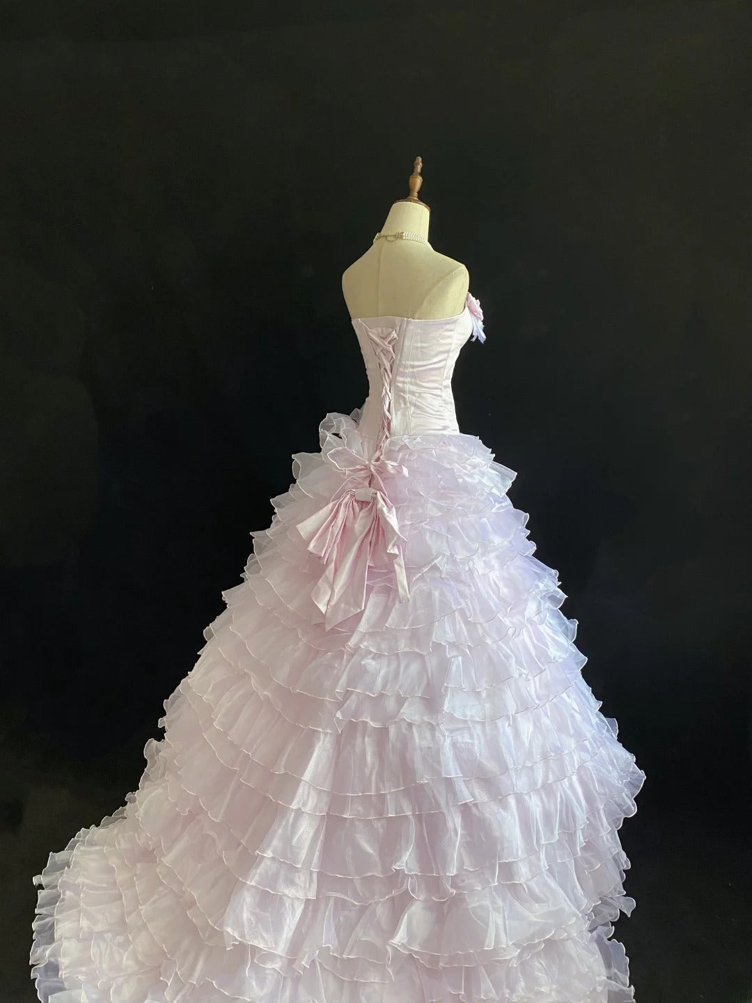 Sweet Ball Gowns Sweetheart Pink Poofy Long With Tiered Layers Quince Dress inspo Quinceanera Dresses Vestidos De 16 anos RB7772