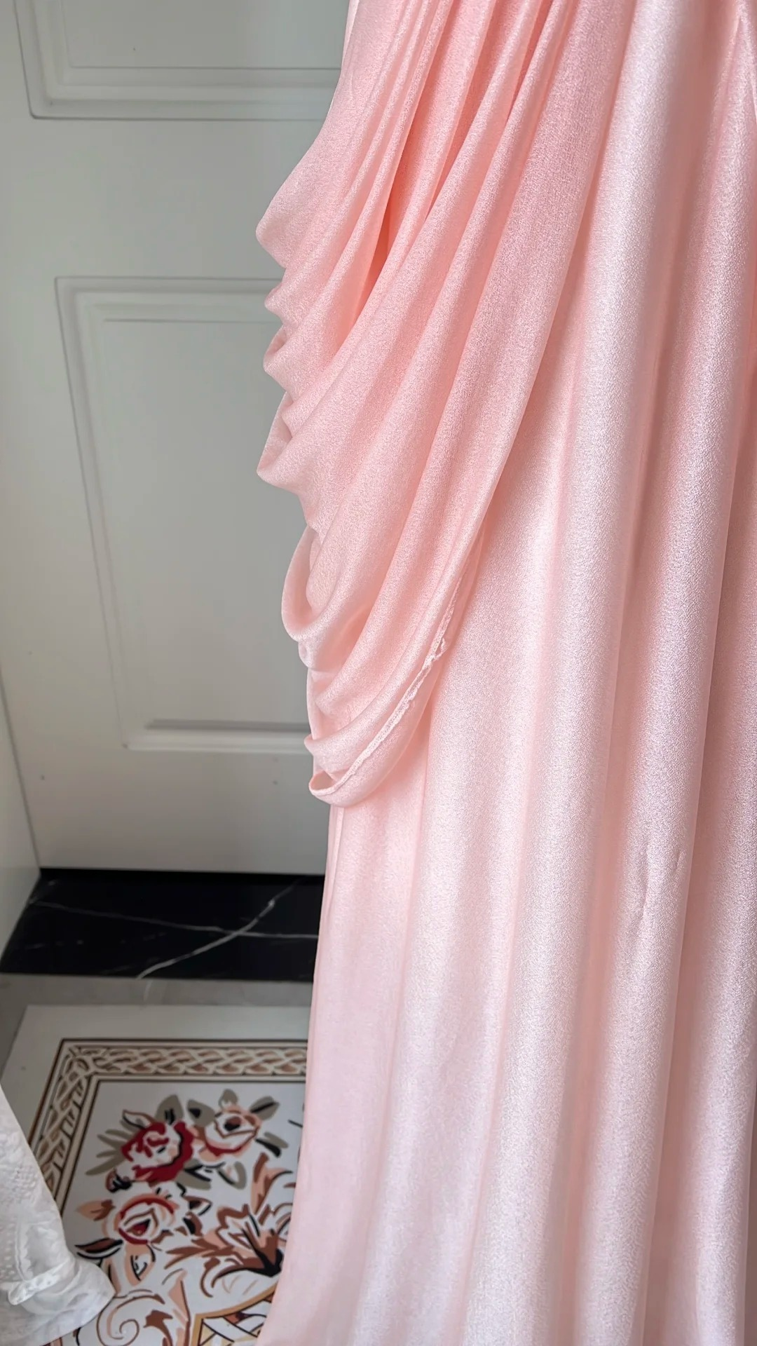 Modest Prom Dresses Aesthetic 90s Retro Mermaid Sweetheart Blush PinK Chiffon Floor Length Evening Outfits RC0654