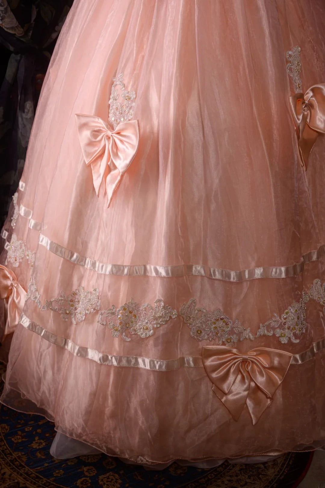 Timeless Ball Gown Formal Events Off The Shoulder Pink With Bow-knot Quince Dress Long Quinceanera Dresses Birthday Outfits RB8562