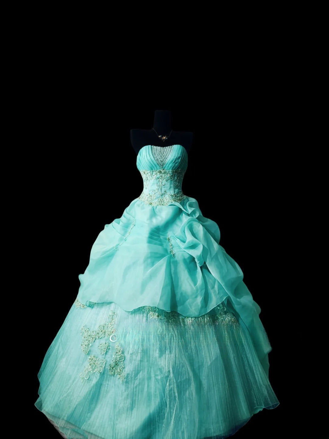 Blue Strapless Tulle Sweet 16 Dress Ball Gown Sweet Sixteen Dresses RC0047