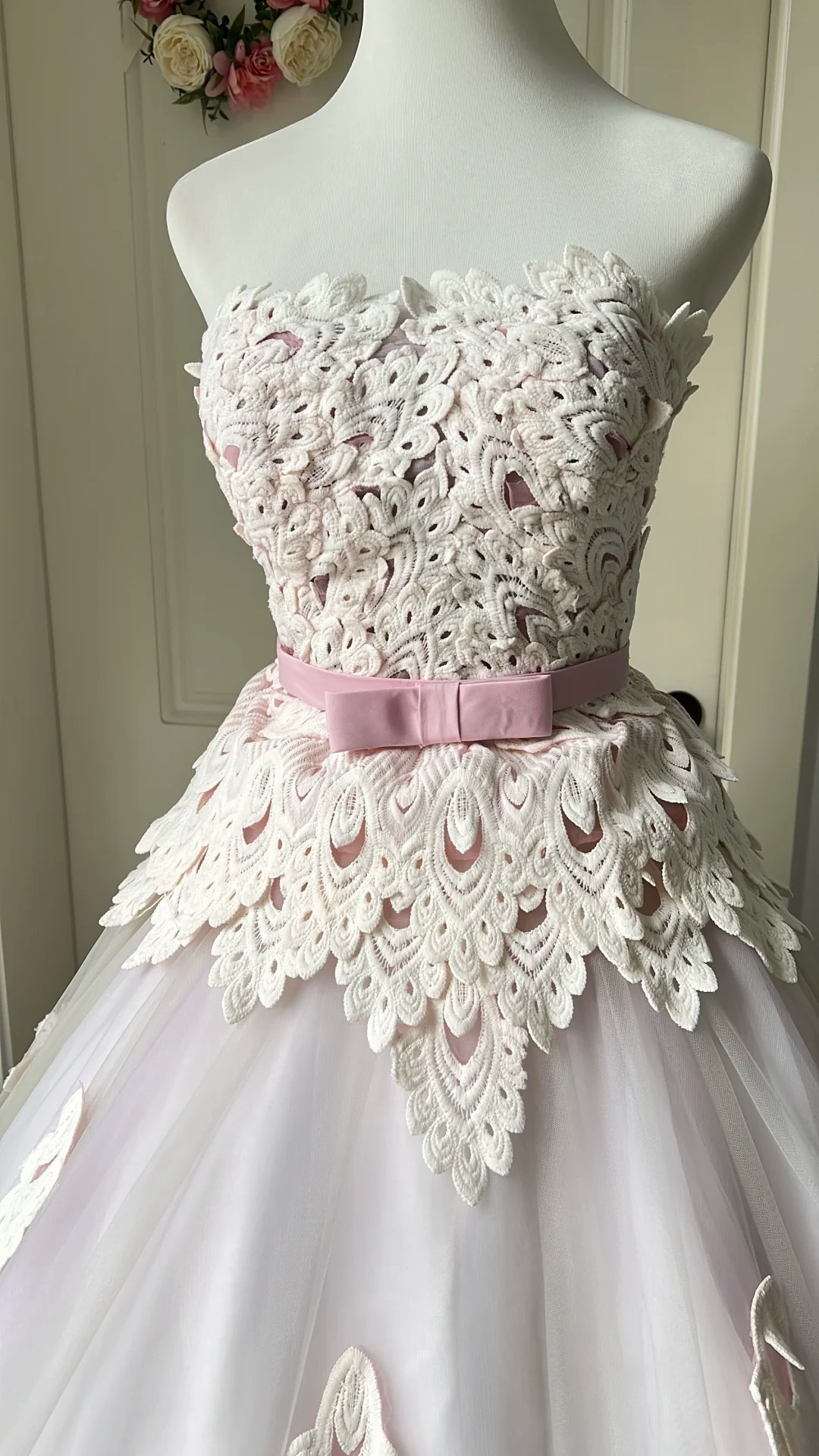Pretty Sweet 16 Dress Long Strapless Lilac With Lace Ball Gown Sweet Sixteen Party Birthday Dresses RC0668