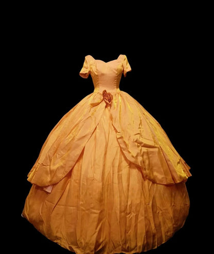 Orange Ball Gown Quinceanera Dress, Sweet 15 Birthday Formal Dress RC0055