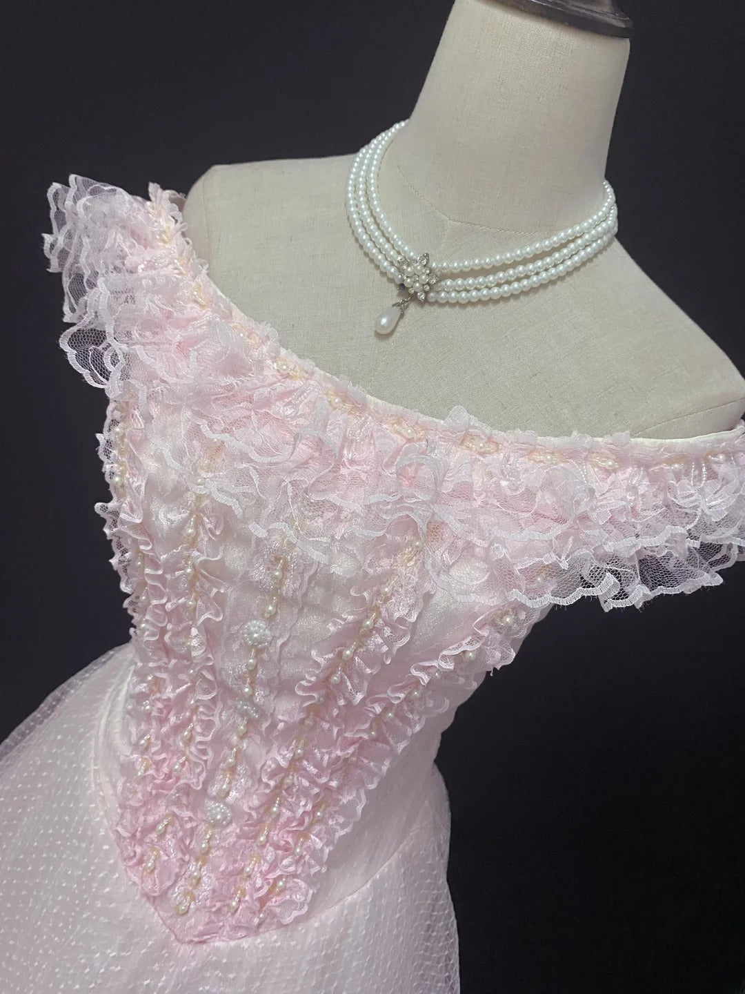 Elegant Ball Gown Off The Shoulder Pink Poofy Long With Appliqued Quince Dress inspo Quinceanera Dresses Sweet 15 16 Outfits RB7803