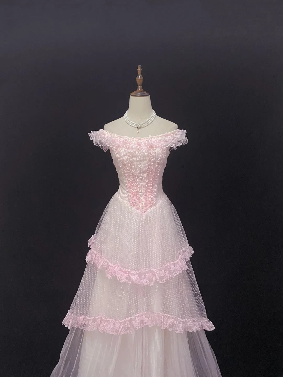 Elegant Ball Gown Off The Shoulder Pink Poofy Long With Appliqued Quince Dress inspo Quinceanera Dresses Sweet 15 16 Outfits RB7803