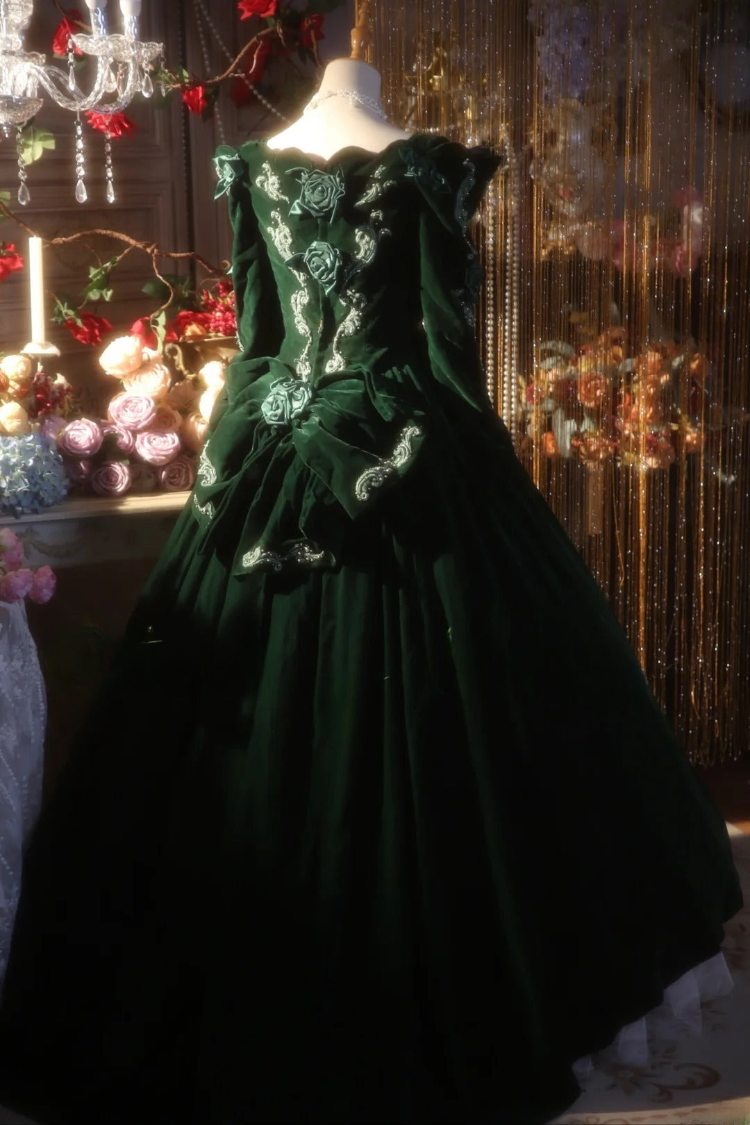 Prom Dress Elegant Ball Gown Sweetheart Dark Green Formal Evening Gown for Graduation Party RB9398