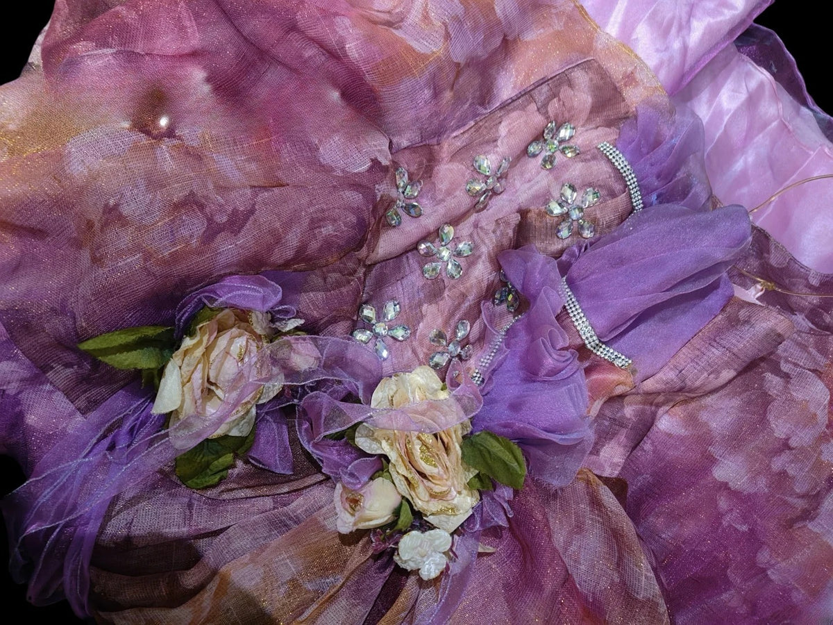 Purple Tulle Sweet 16 Dress Ball Gown Sleeveless Sweet Sixteen Dress RC0061