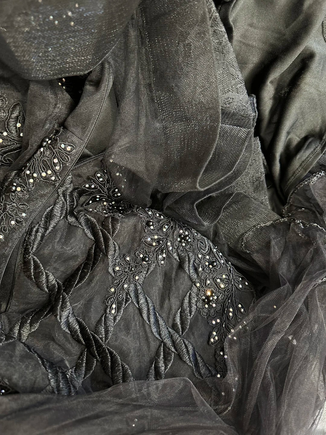 Vintage Prom Dresses Mermaid V Neck Black Tulle 1950s Retro Classy Long Party Formal Outfits RB6189