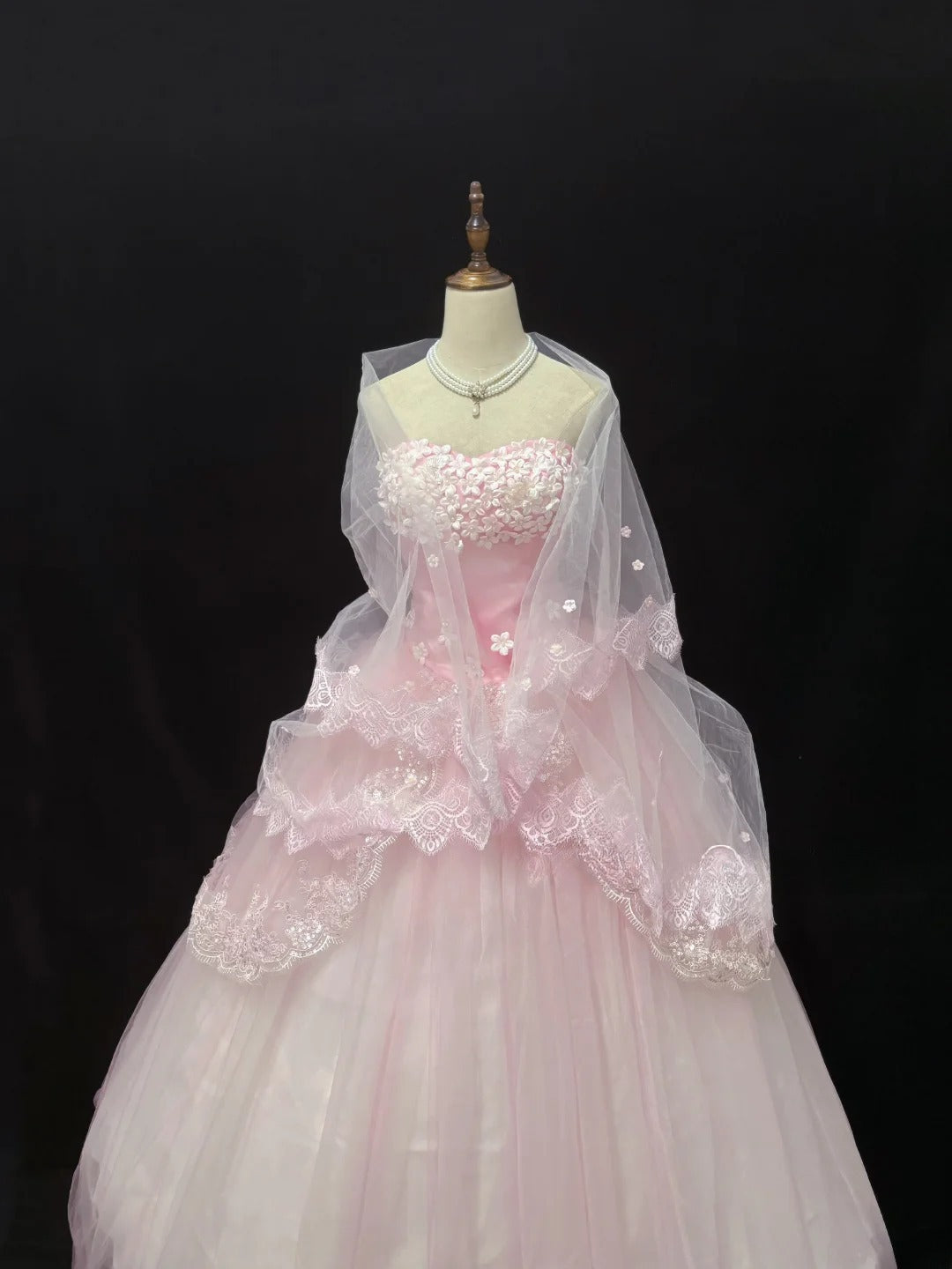Fairytale Ball Gown Sweethart Tulle Long With Ruffled Quince Dress inspo Quinceanera Dresses Sweet 15 16 Outfits RB7832