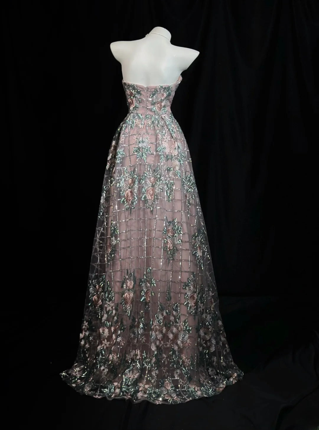Glitter Prom Dresses A line Sweetheart Pink Sequin 1950s Retro Classy Party Formal Outfits RB6202
