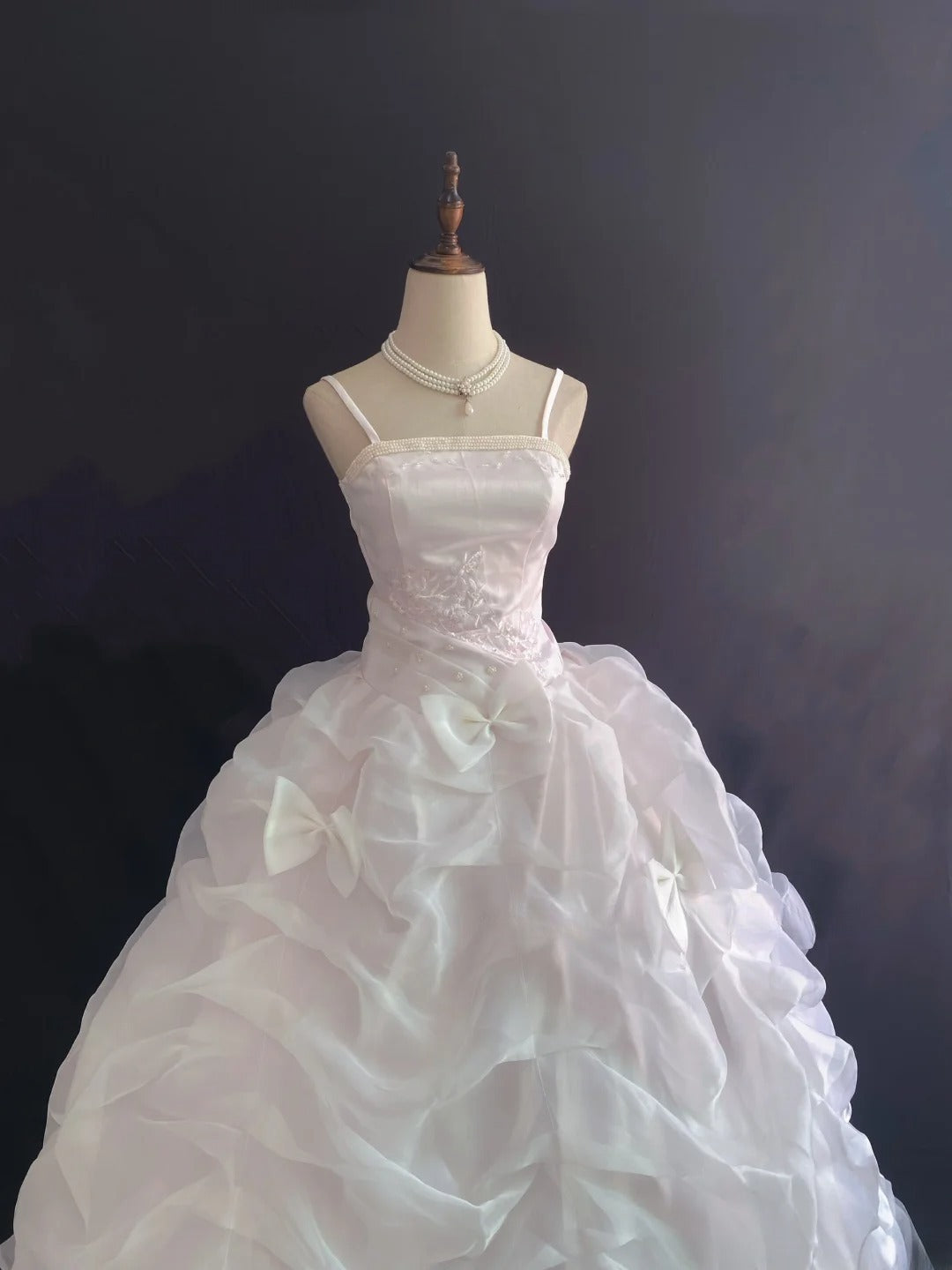 Fairytale Ball Gown Spaghetti Straps Light Pink Long With Ruffled Quince Dress inspo Quinceanera Dresses Sweet 15 16 Outfits RB7840