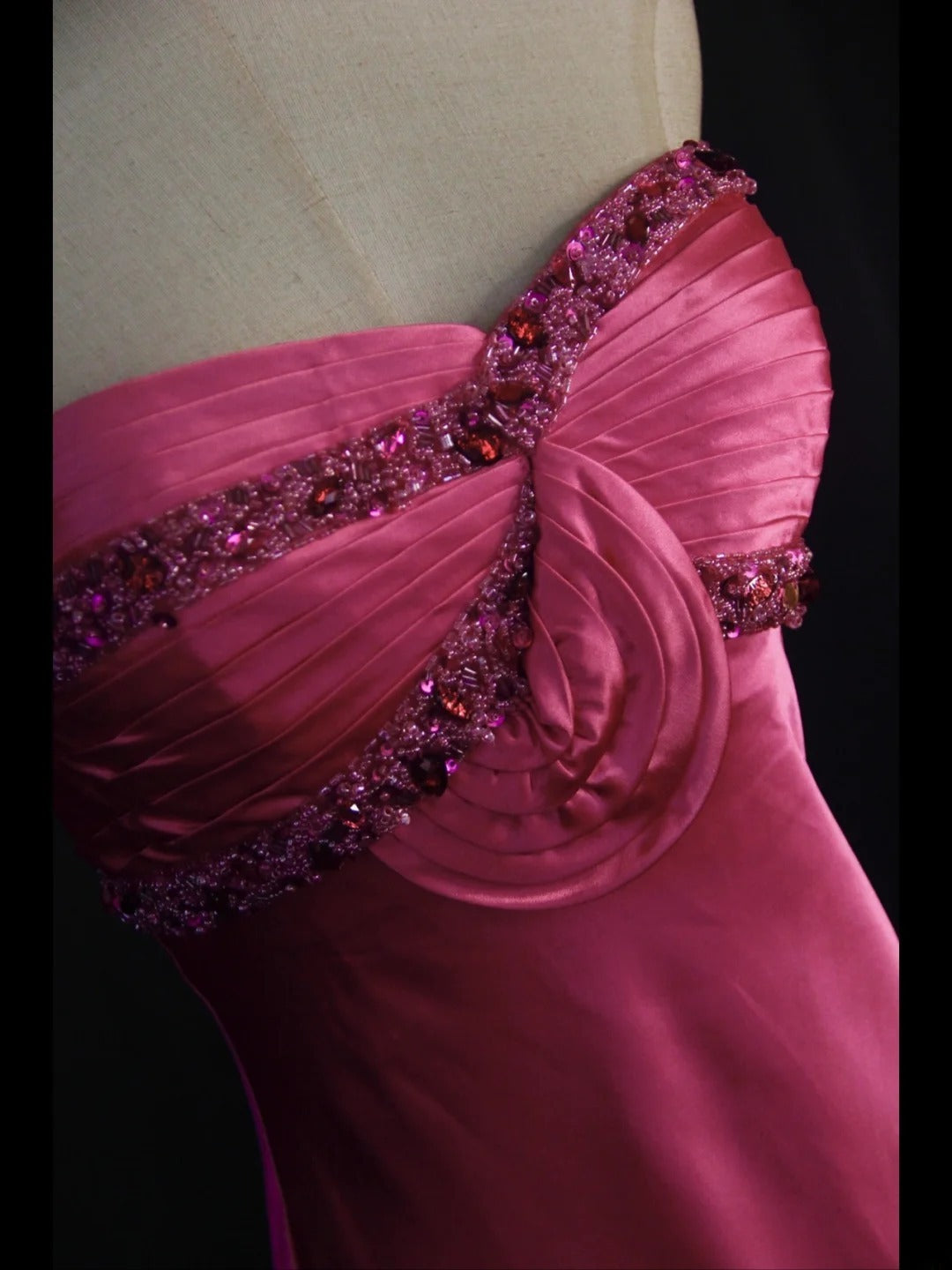 Retro-Abendkleid im Stil der 1950er Jahre: A-Linie, herzförmiger Ausschnitt, pinkfarben mit Perlen, langes Kleid, Inspiration für den 21. Geburtstag, formelles Abendkleid AS389