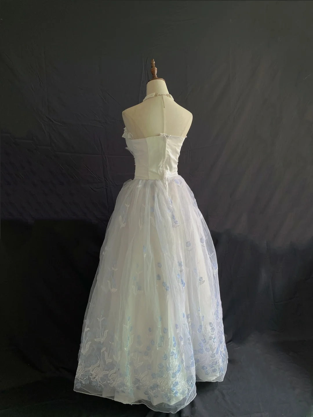 Cute Ball Gown Strapless Lilac Long With Lace Pearls Quince Dress inspo Quinceanera Dresses Sweet 15 16 Outfits RB7844