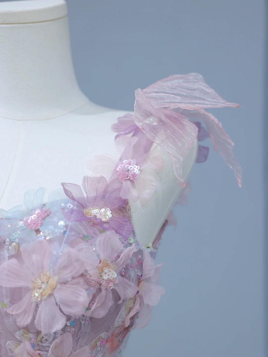 Niedliches Ballkleid im ästhetischen A-Linien-Stil mit Spaghettiträgern, rosa Blumenmuster, inspirierendem Stil, figurbetontem Korsett, langem Partykleid AS393