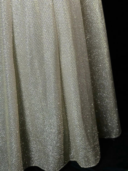 Vintage 2000s Prom Dresses A line V Neck Gold Sequined Lace Long Party Formal Outfits RB6215