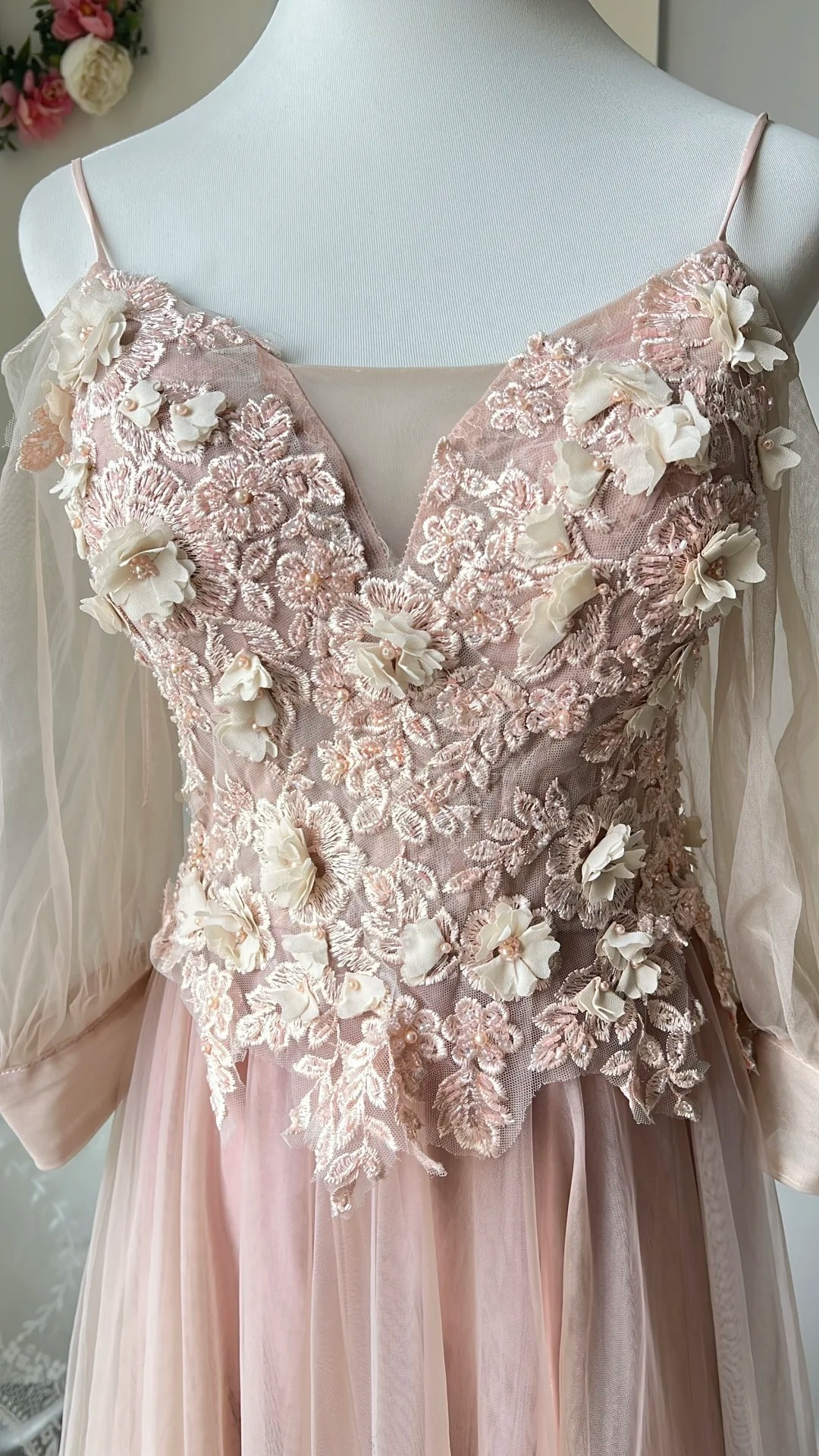 Modest Prom Dresses Aesthetic A line Spaghetti Straps Pink With Lace Long Evening Outfits RC0718