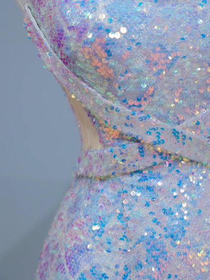 Robe de bal élégante et esthétique, coupe trapèze, col carré, sequins, longue, style inspirant, corset ajusté, robe de soirée longue et formelle AS400