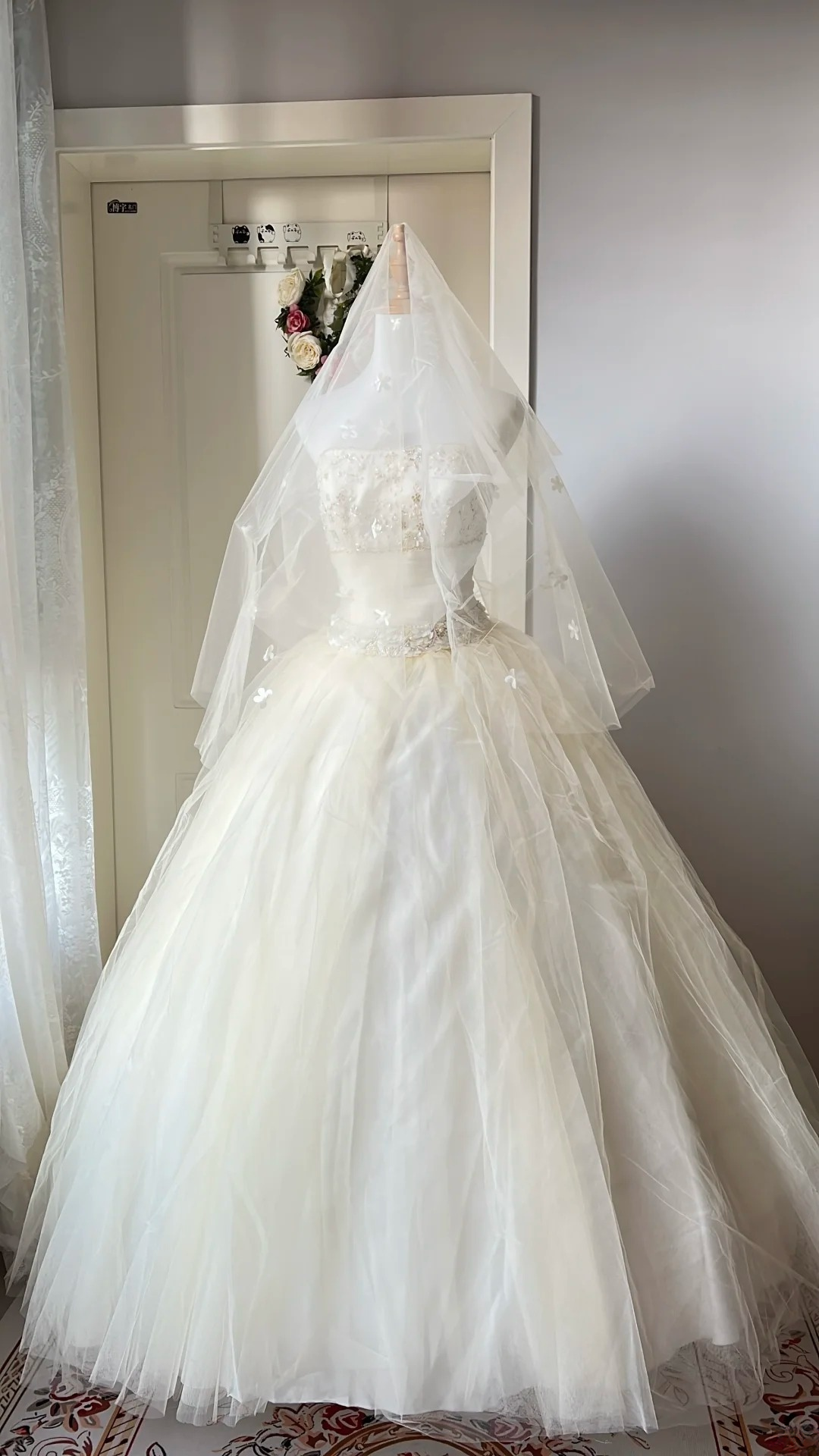 Sweet 15 Quinceanera Dresses Ball Gown Strapless Light Yellow With Appliqued Long 16th Birthday Dress RC0722