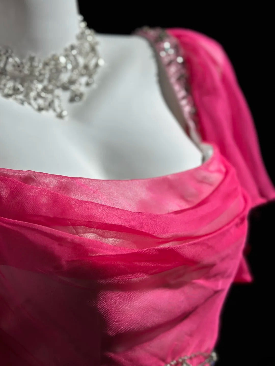 Classy Prom Dresses A Line Square Neck Pink Chiffon 1950s Retro Classy Party Formal Outfits RB6220