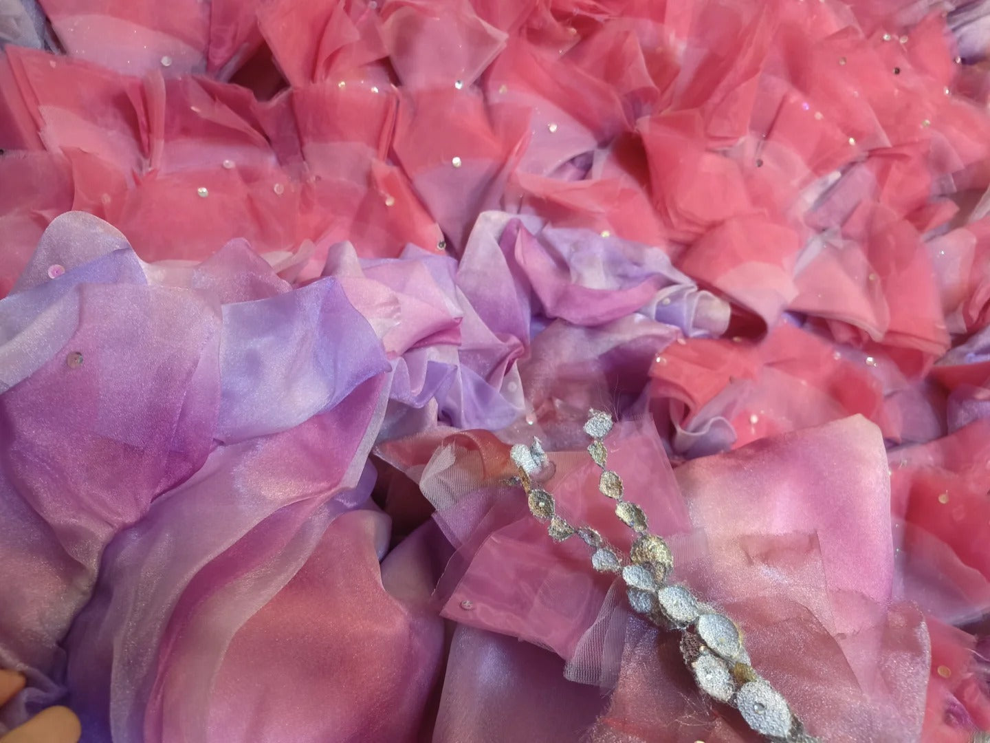 Beautiful Mermaid Sweetheart Chiffon With Tiered Layers Pink Prom Dress Formal Dress Party Dresses RB7138