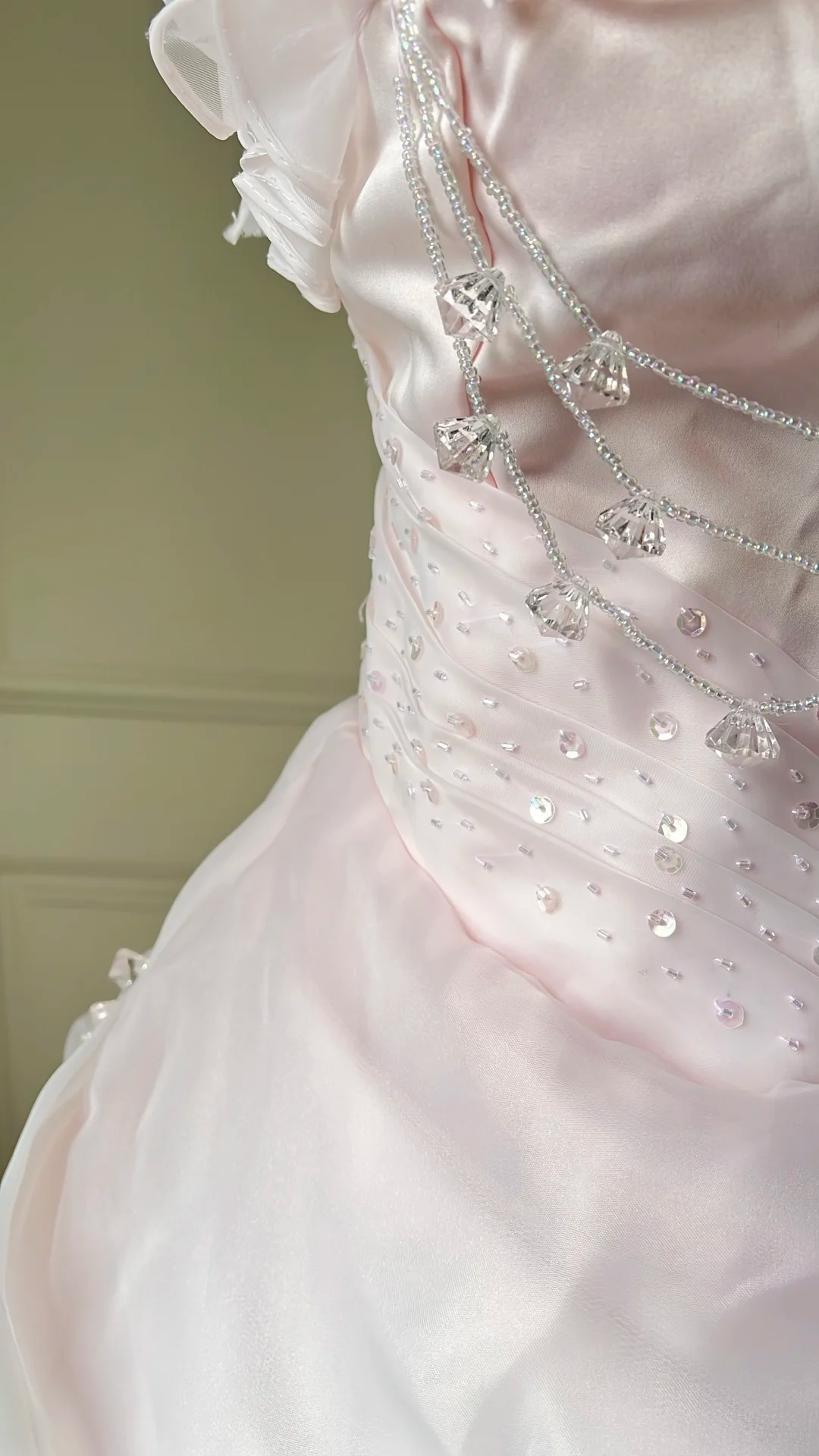 Sweet 16 Dress Ideas High Low Strapless Pink Lace With Beading Ball Gown Sweet Sixteen Birthday Dresses RC0728