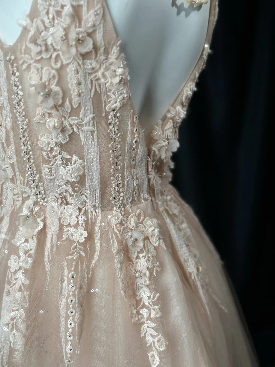 Classy Prom Dresses A line V Neck Light Blush Pink Tulle 1950s Retro Classy Party Formal Outfits RB6227