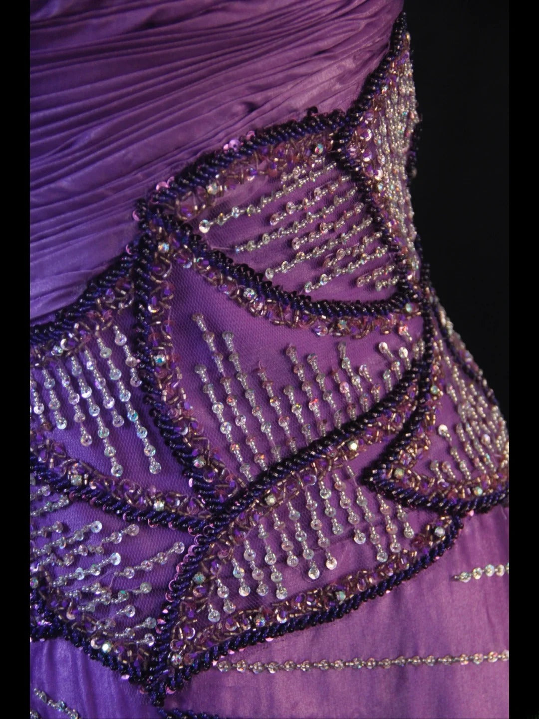 Vintage A Line One Shoulder Purple 1950s With Pleated Ruffled Beaded Bodice Long Prom Dresses Inspo Birthday Outfit Formal Gown AS415