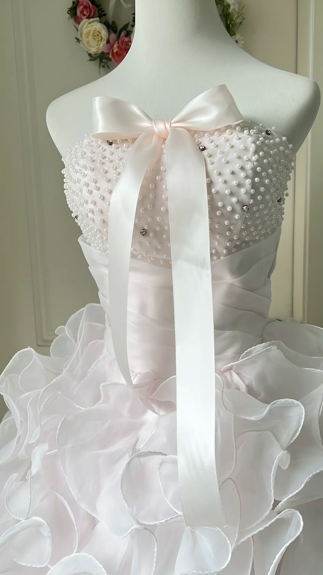 Sweet 15 Dress Quinceanera Dresses Ball Gown Sweetheart Light Pink With Tiered Layers Long 16th Birthday Outfits RC0741