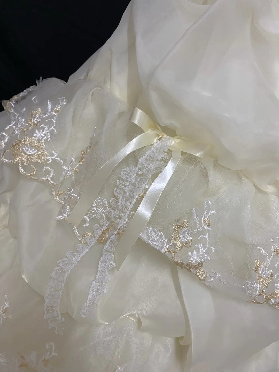 Princess Vibes Ball Gown Sweetheart Light Yellow Long With Tiered Ruffled Corset Fitted Back Quince Dress inspo Quinceanera Dresses Sweet 16 Outfit RB7877