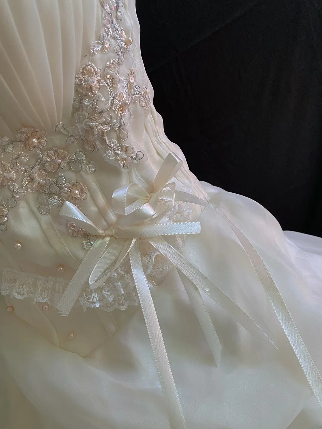 Princess Vibes Ball Gown Sweetheart Organza Long With Tiered Ruffled Corset Fitted Back Quince Dress inspo Quinceanera Dresses Sweet 16 Outfit RB7878
