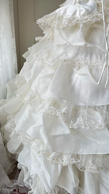 Sweet 16 Kleid Ideen Ballkleid schulterfrei mit Ärmeln gestufte Lagen Ballkleid Sweet Sixteen 16. Geburtstag Kleider RC0750