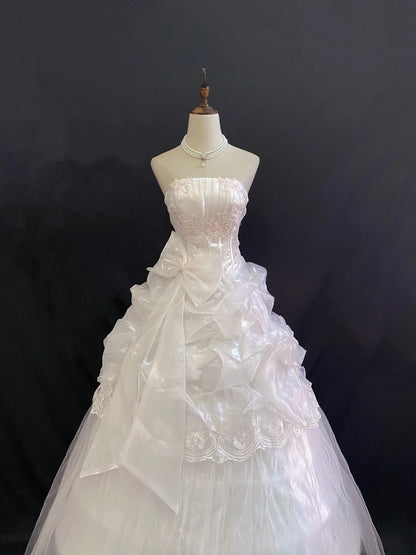 Princess Vibes Ball Gown Strapless Pink Tulle Long With Ruffled Tiered Quince Dress inspo Quinceanera Dresses Sweet 16 Outfit RB7886