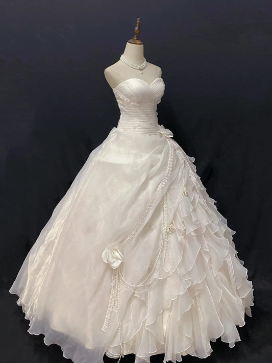 Sweety Ball Gown Sweetheart Light Pink Butterfly Long With Tiered Quince Dress inspo Quinceanera Dresses Formal Birthday Outfit RB7895