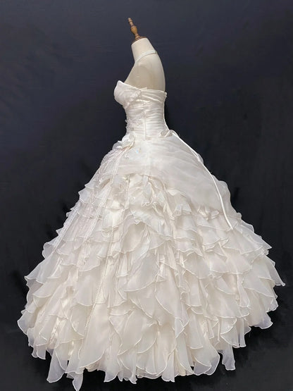 Sweety Ball Gown Sweetheart Light Pink Butterfly Long With Tiered Quince Dress inspo Quinceanera Dresses Formal Birthday Outfit RB7895