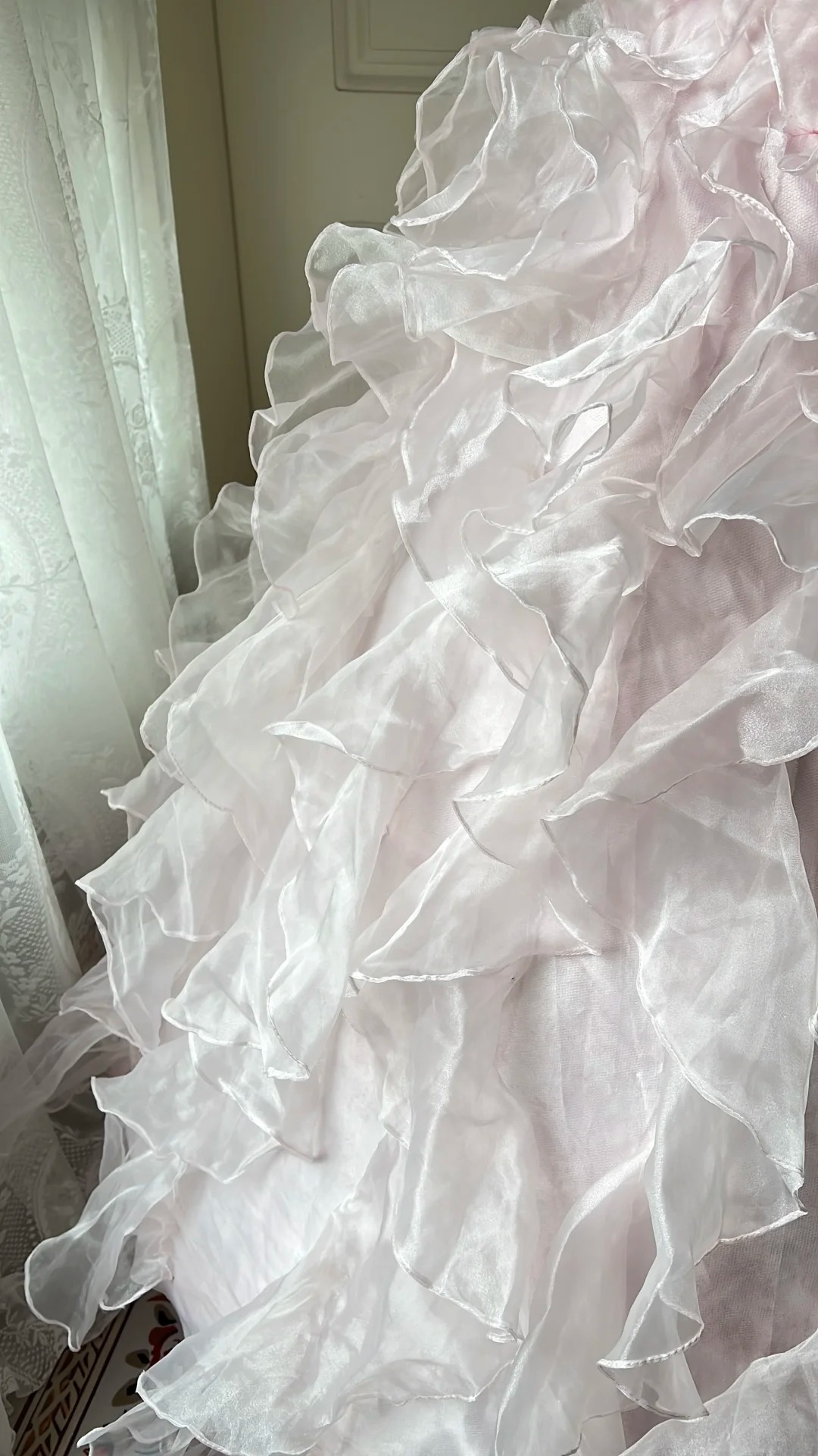 Sweet 15 Dress Quinceanera Dresses Ball Gown Strapless Light Pink With Tiered Layers Long 16th Birthday Outfits RC0758