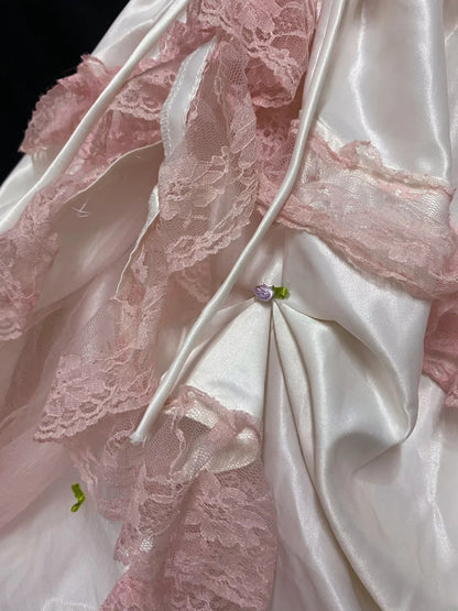 Cute Ball Gown Off The Shoulder Pink Tulle Long With Lace Quince Dress inspo Quinceanera Dresses Formal 18th Birthday Outfit RB7902