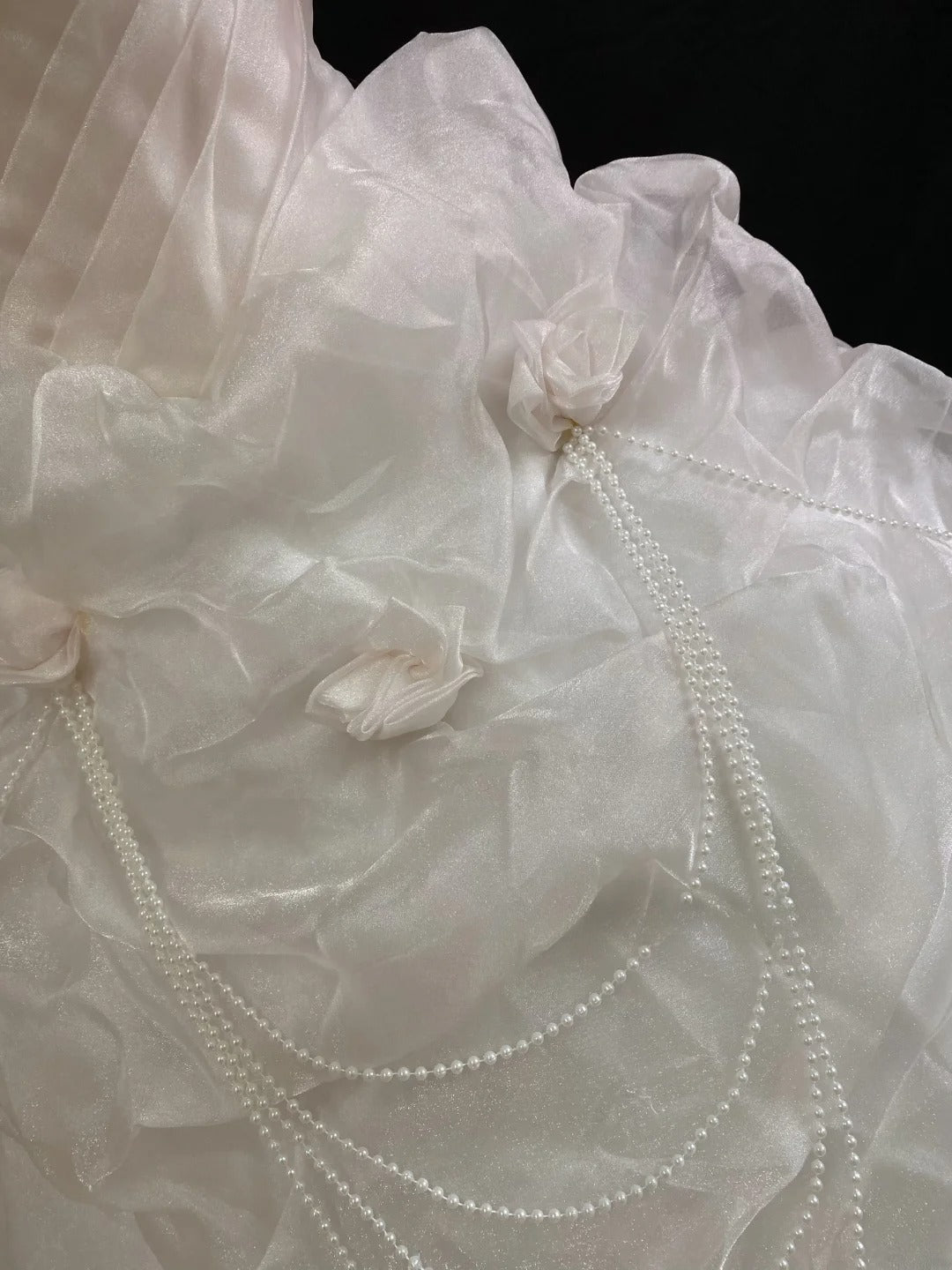 Aesthetic Ball Gown Strapless Pink Tulle Long With Beading Quince Dress inspo Quinceanera Dresses Formal 18th Birthday Outfit RB7906