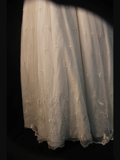 Robe de mariée rétro années 50, coupe bateau, manches courtes, tulle, tailles petites et grandes, idéale pour un mariage d'été (AS466)