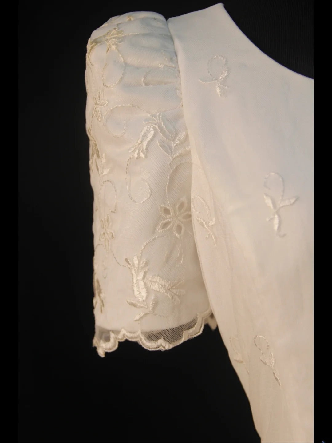 Robe de mariée rétro années 50, coupe bateau, manches courtes, tulle, tailles petites et grandes, idéale pour un mariage d'été (AS466)
