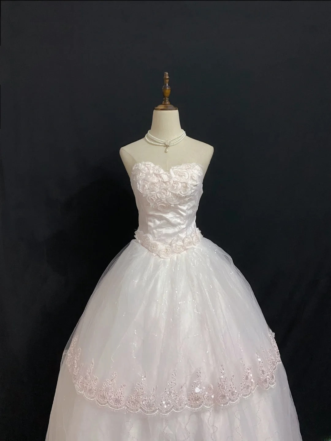 Princesses Ball Gown Sweetheart Tulle Long With Appliqued Lace Quince Dress inspo Quinceanera Dresses Formal 16th Birthday Outfit RB7930