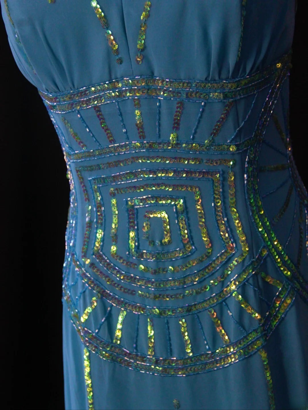 Vintage Mermaid V Neck Royal Blue Chiffon 90s With Beadings Prom Max Dresses Inspo 19th Birthday Outfit Formal Dress For Women AS483