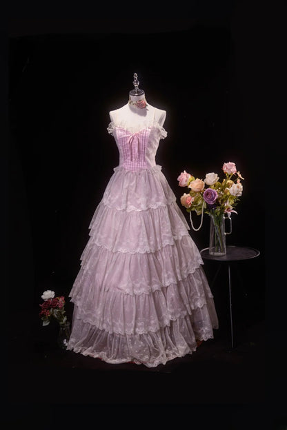 Pretty Ball Gown Straps Pink Quinceanera Dresses With Tiered For Sweet 15 Anos Celebration Birthday Formal Gown RB8779
