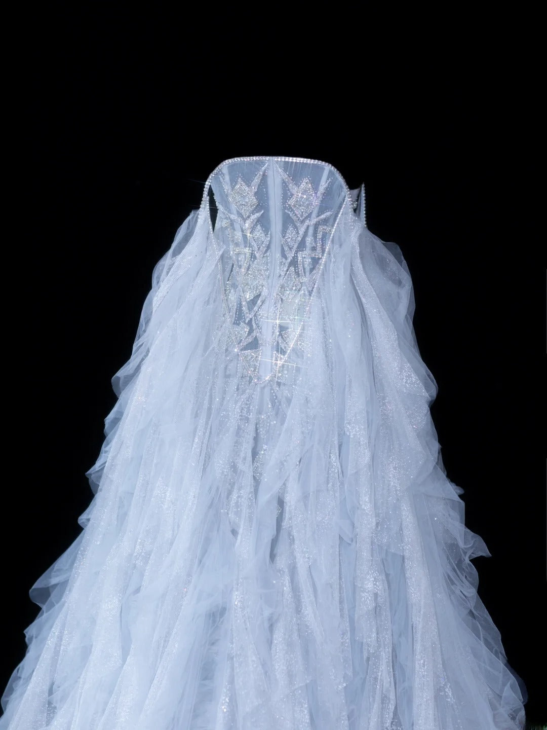 Zeitloses Meerjungfrauen-Brautkleid für Damen, schulterfrei, lange Ärmel, hellblau mit Perlen, tailliert, Vintage-Stil der 1920er Jahre, AS611
