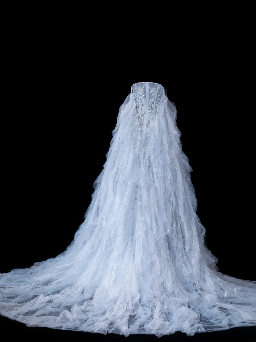 Zeitloses Meerjungfrauen-Brautkleid für Damen, schulterfrei, lange Ärmel, hellblau mit Perlen, tailliert, Vintage-Stil der 1920er Jahre, AS611