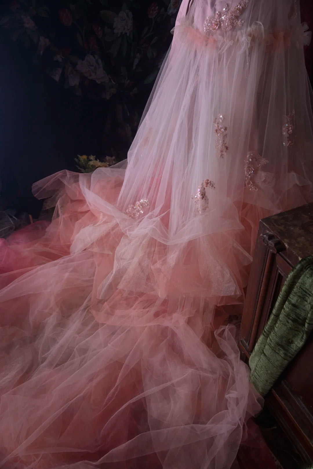 Charming Ball Gown Sweetheart Pink Tulle Quinceanera Dresses With Lace For Sweet 15 Anos Celebration Birthday Formal Gown RB8795