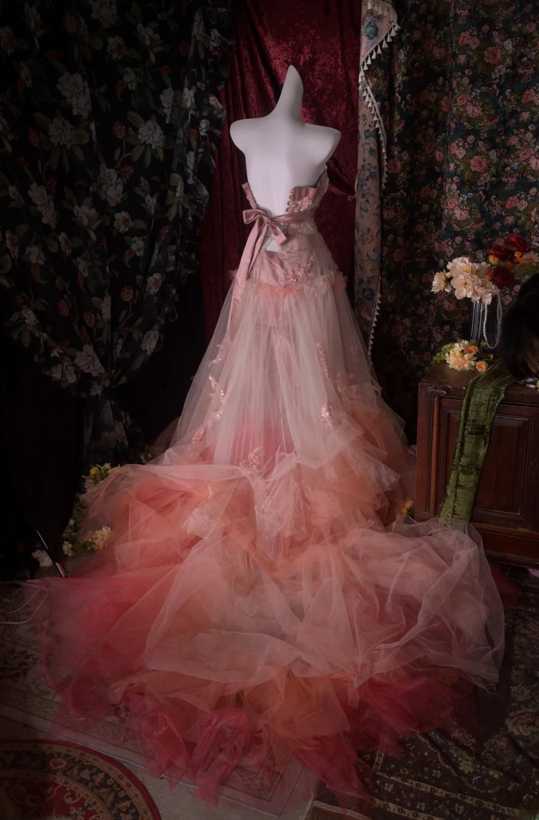Charming Ball Gown Sweetheart Pink Tulle Quinceanera Dresses With Lace For Sweet 15 Anos Celebration Birthday Formal Gown RB8795