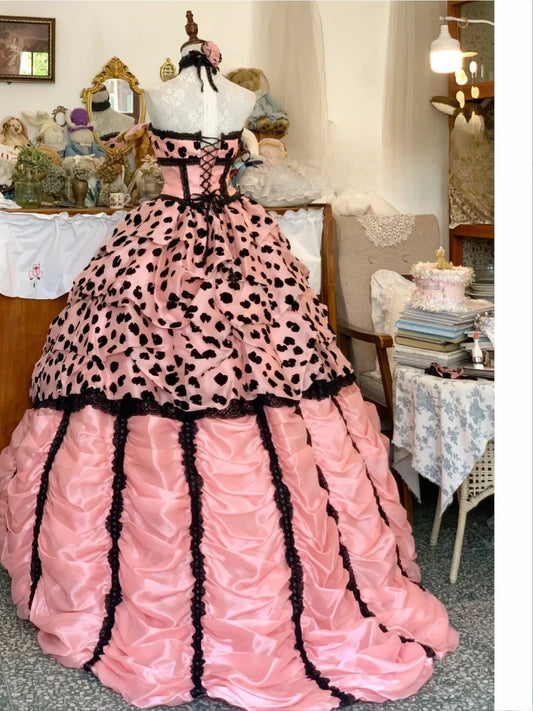 Sweet 16 Dress Ball Gown Sweethart Pink With Tiered Layers Vestido De 15 Sweet Sixteen Dress RB9687
