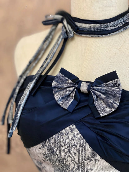 Sweet 16 Dress Ball Gown Strapless Navy Blue Chiffon With Tiered Vestido De 15 Sweet Sixteen Dress RB9772