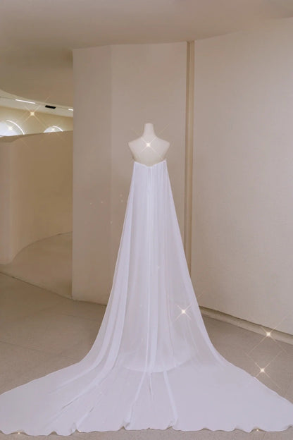 Simple Mermaid Strapless White Fitted Corset Long Satin Wedding Dress Bride Gowns Wedding Dresses AU004