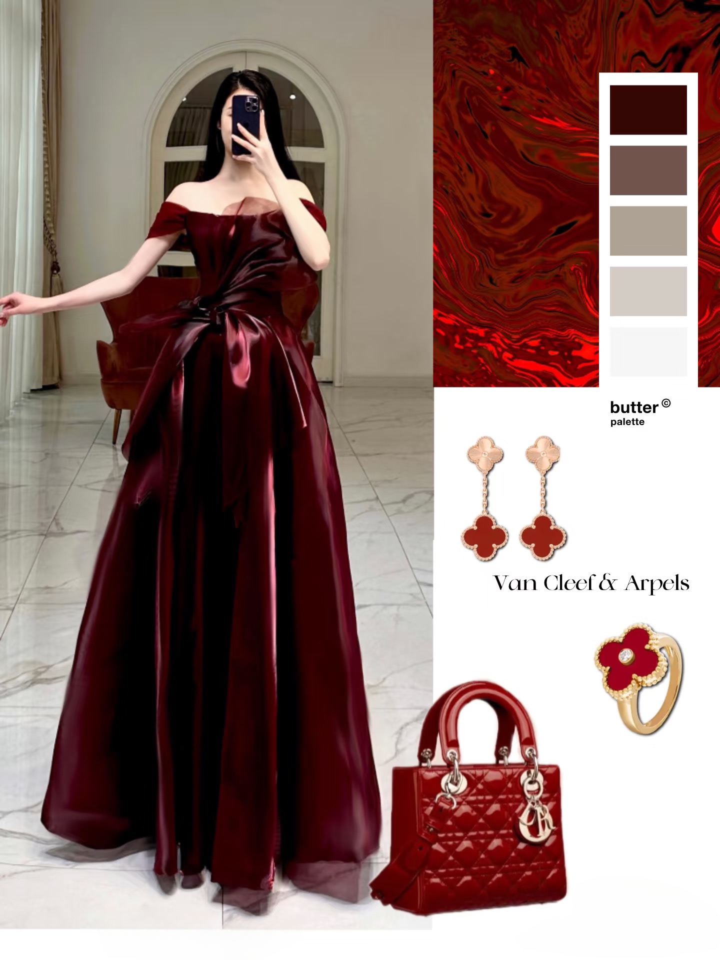 Ballkleid aus schulterfreiem, burgunderfarbenem Organza, bodenlang, atemberaubende Ballkleider 2026, Inspiration, Ballkleid, Prinzessin, Abschlusskleid AU025