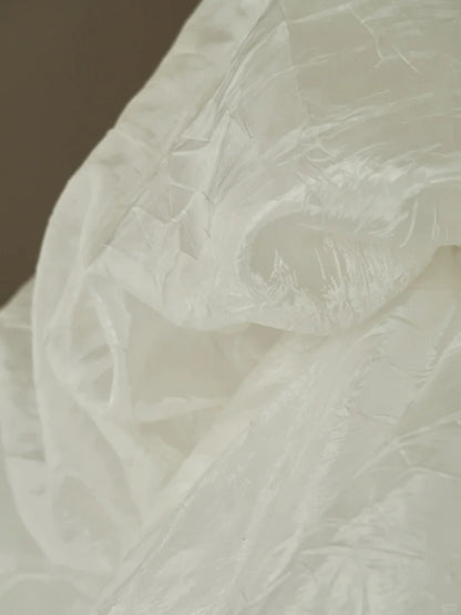 Simple Ball Gown Off The Shoulder Sweetheart White Satin With Ruffled Groom Bride Gown Bridal Dress Modest Wedding Dresses RB7675